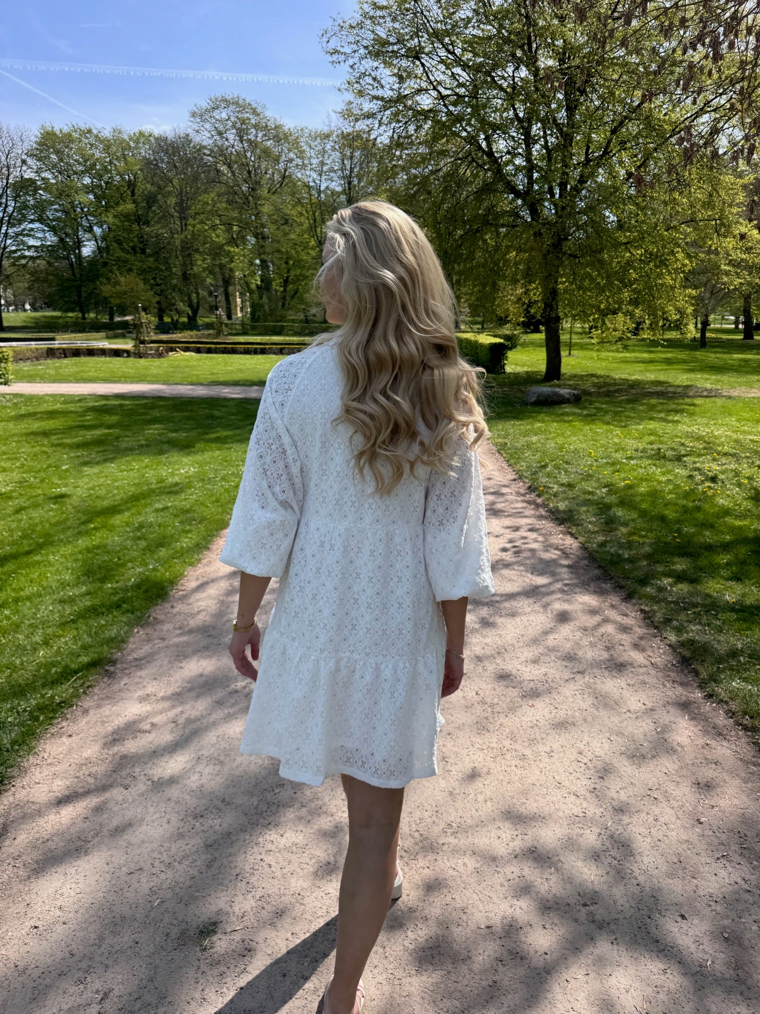 OBJLAILA Short Dress - Cloud Dancer